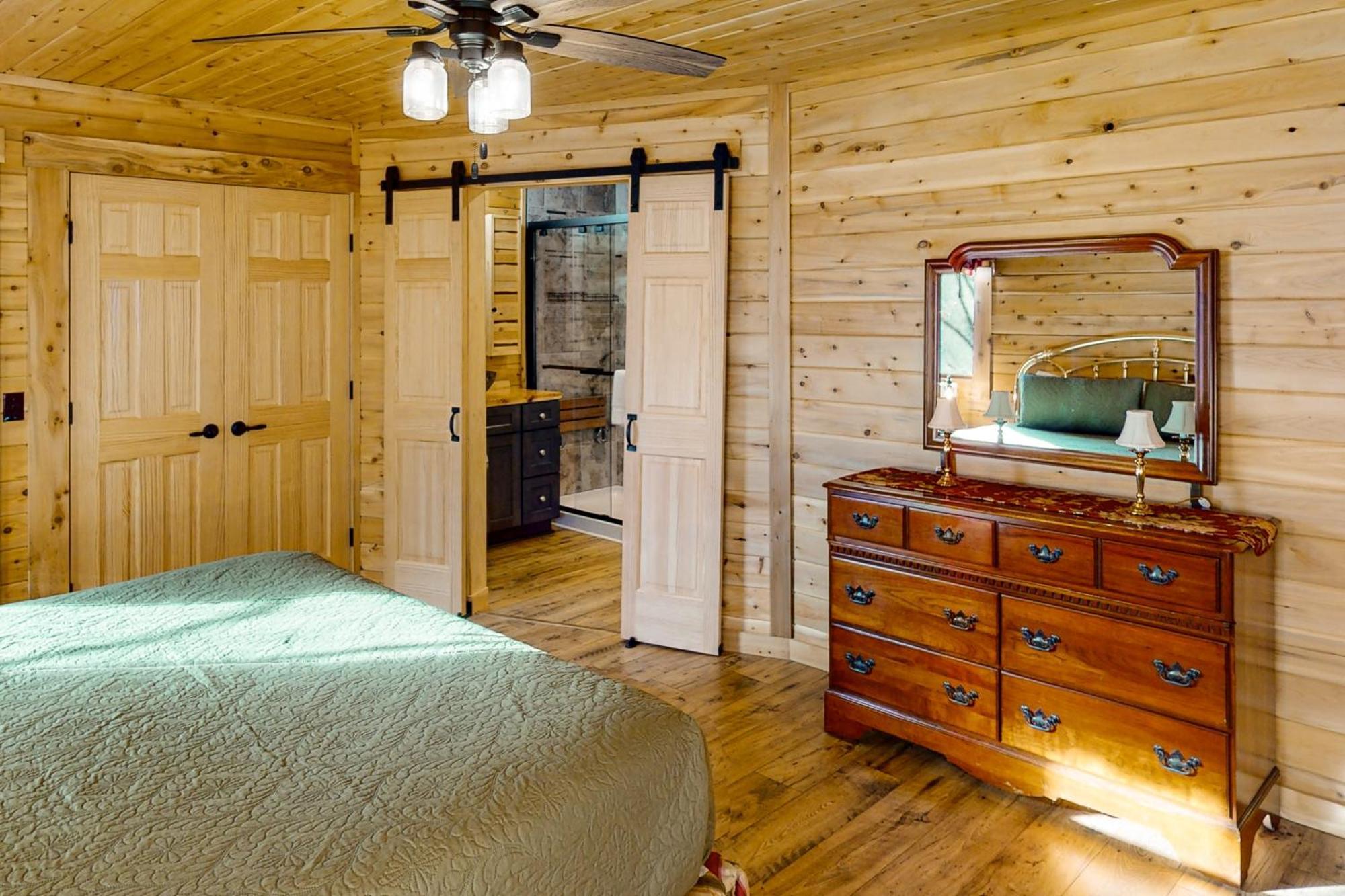 Blackbear Log Cabin Morrisville Extérieur photo